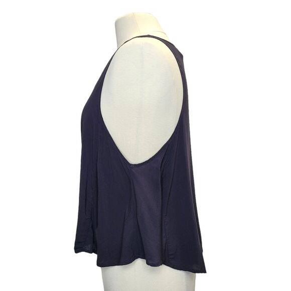 Forever 21 Navy Blue Sleveless Scoop Neck Lightweight Pullover Tank Top Womens S - Picture 3 of 9